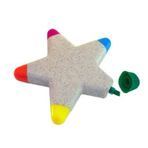 Resaltador fibra de trigo en forma de estrella