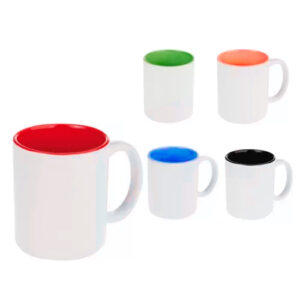 Taza blanca con color interior (Sublimada)